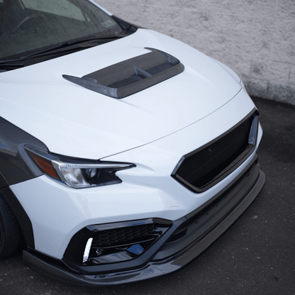 JDMuscle [22-26 WRX] Carbon Fiber FMIC Reverse Hood Scoop V2