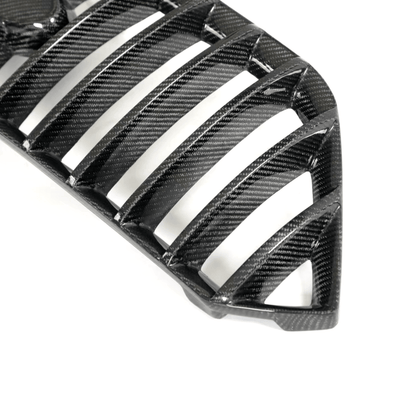 JDMuscle [22-26 WRX] Carbon Fiber Front Bumper Grille - Amuga Style