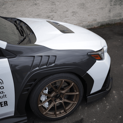 JDMuscle [22-26 WRX] Carbon Fiber Hood Scoop - A1 Style