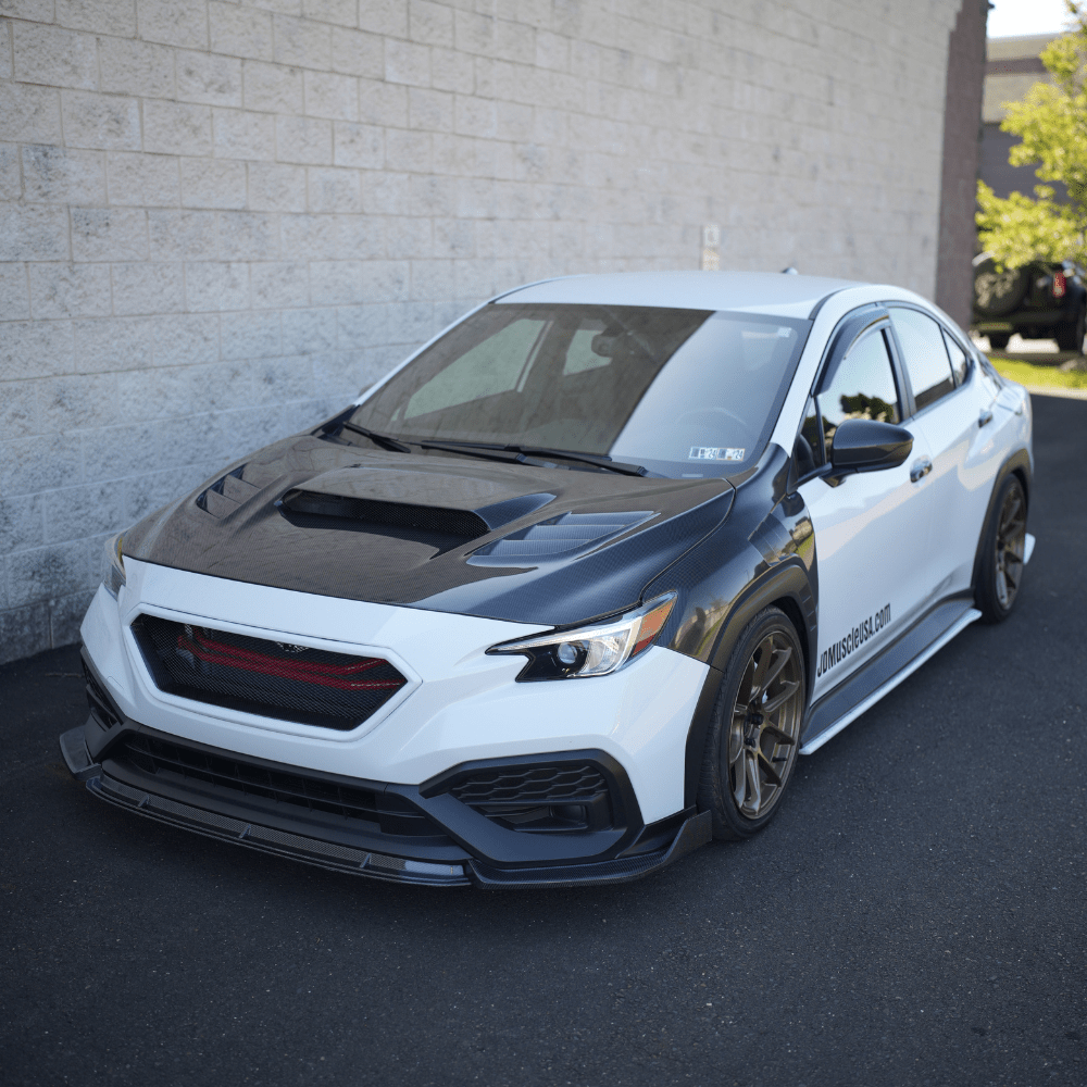 JDMuscle [22-26 WRX] Carbon Fiber Naga Style Front Bumper Lip