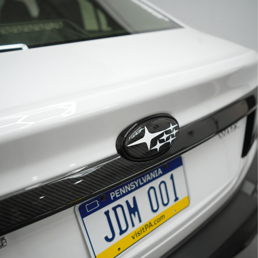 JDMuscle [22-26 WRX] Carbon Fiber Trunk Garnish Trim Cover