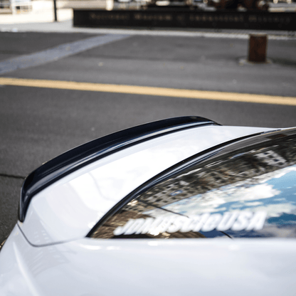 JDMuscle [22-26 WRX] Duck Bill / Low Profile Spoiler - V1 Paint Matched / Gloss Black / Cherry Red