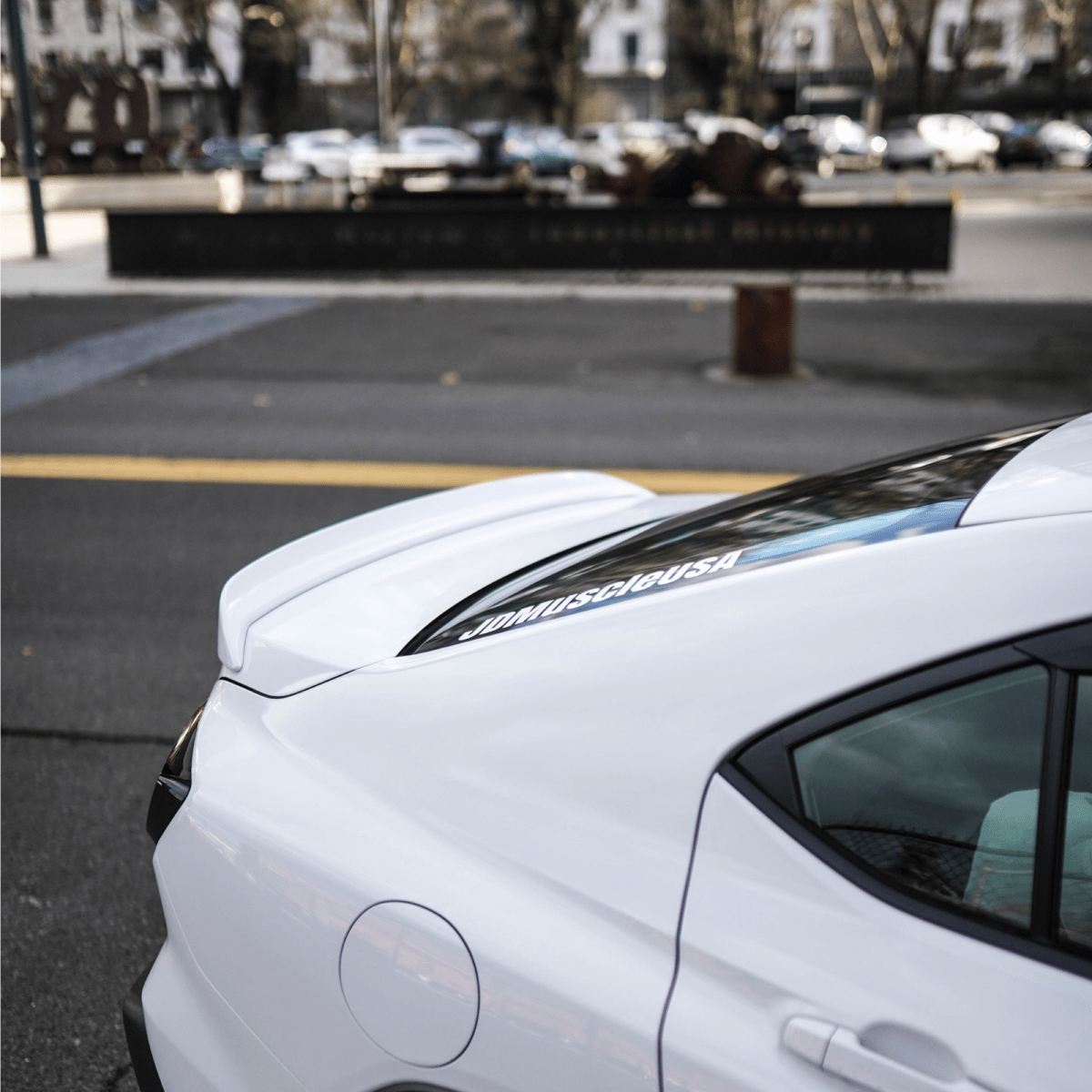 JDMuscle [22-26 WRX] Duck Bill / Low Profile Spoiler - V1 Paint Matched / Gloss Black / Cherry Red