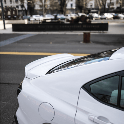 JDMuscle [22-26 WRX] Duck Bill / Low Profile Spoiler - V1 Paint Matched / Gloss Black / Cherry Red