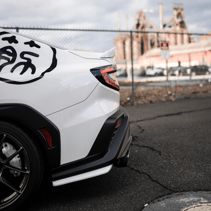 JDMuscle [22-26 WRX] Duck Bill / Low Profile Spoiler - V1 Paint Matched / Gloss Black / Cherry Red