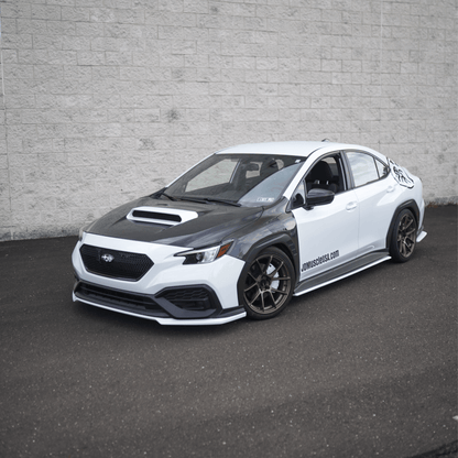 JDMuscle [22-26 WRX] Front Lip | OE+ Style Paint Matched / Gloss Black