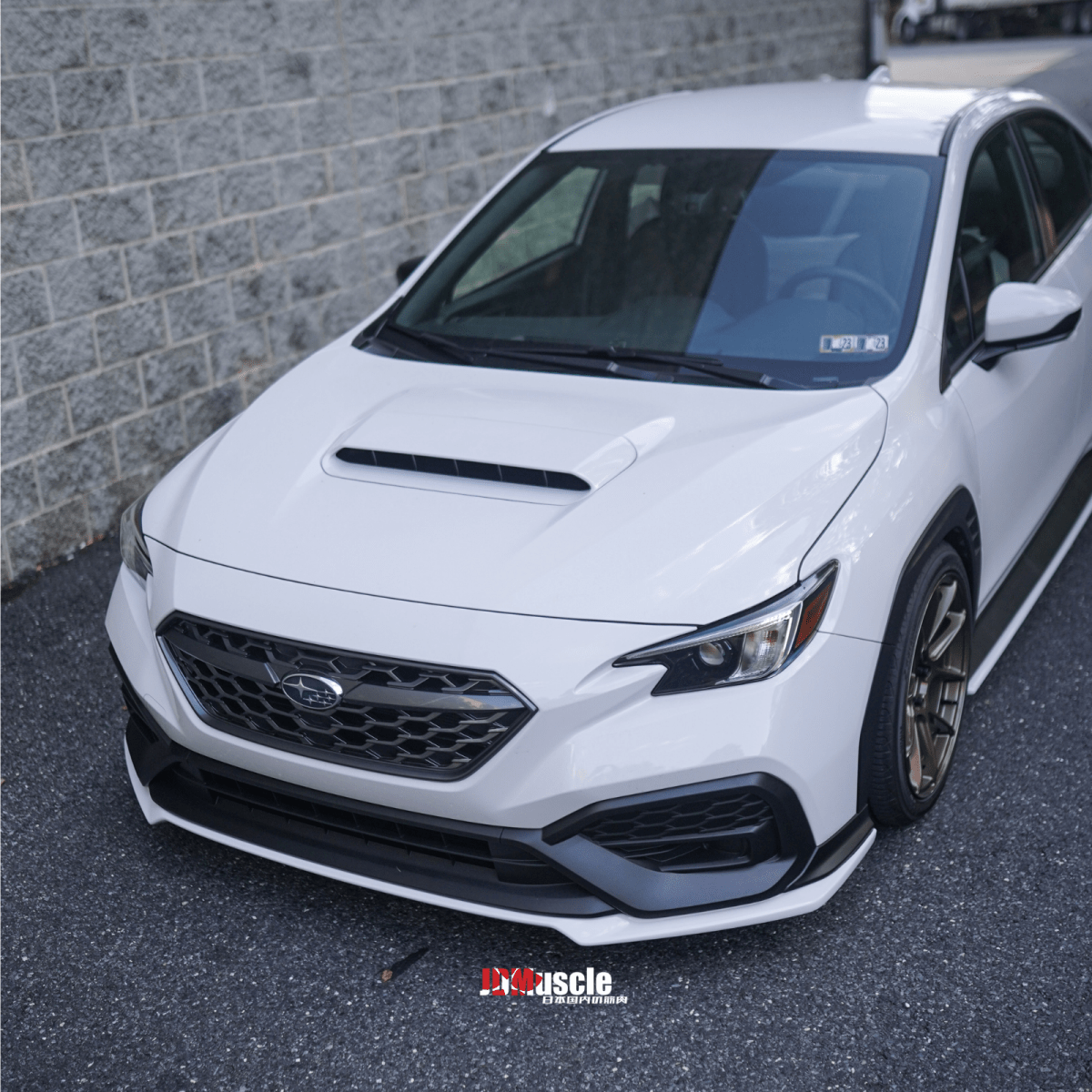 JDMuscle [22-26 WRX] Front Lip | OE+ Style Paint Matched / Gloss Black