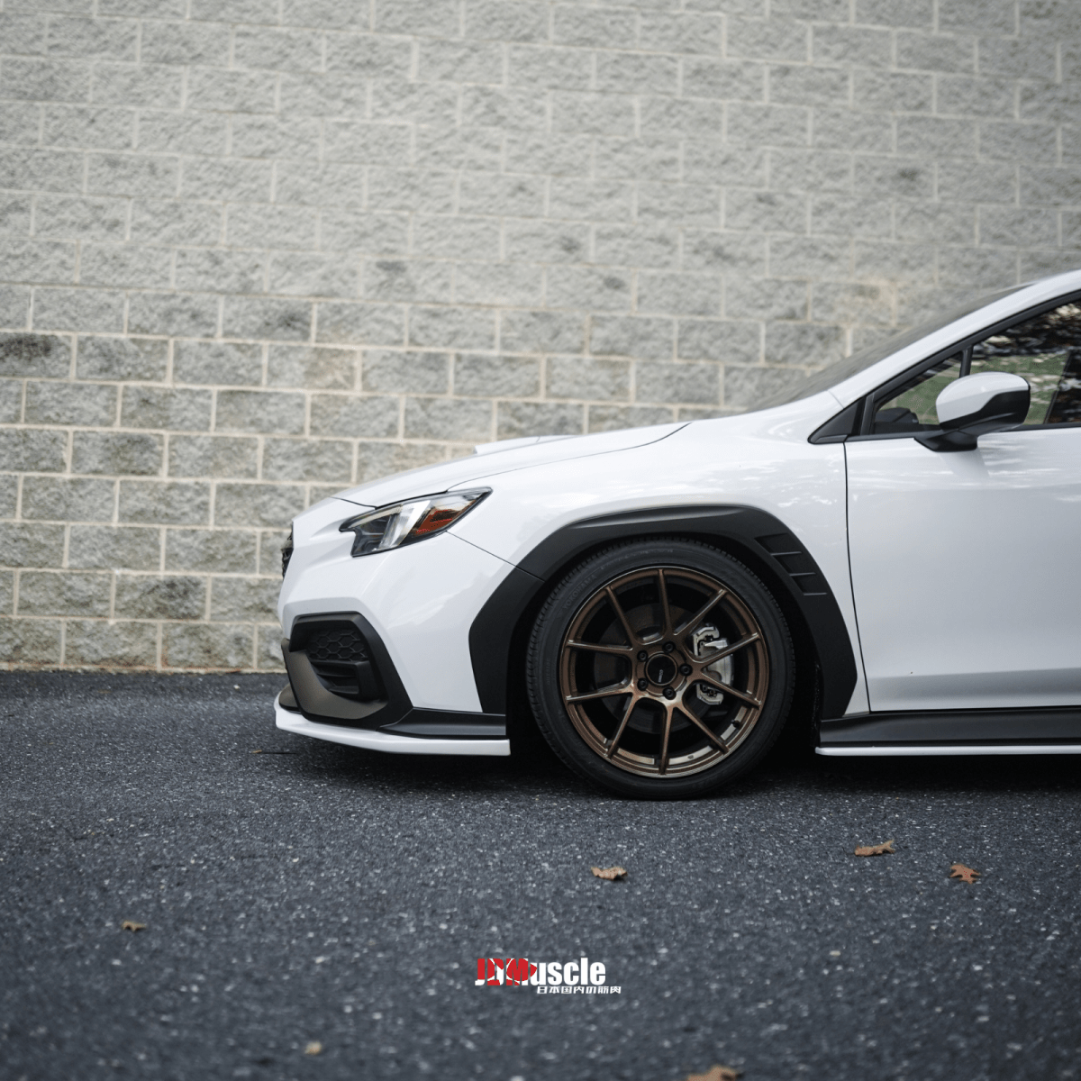 JDMuscle [22-26 WRX] Front Lip | OE+ Style Paint Matched / Gloss Black