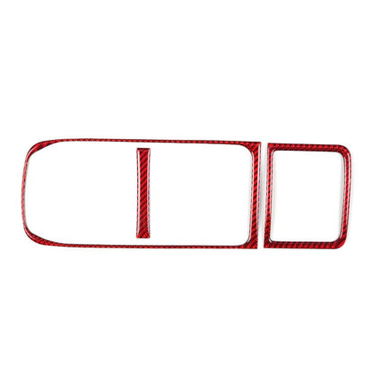 JDMuscle [22-26 WRX] P&S Series Carbon Fiber Cupholder Inner Trim | Black Carbon Fiber/ Red Carbon Fiber