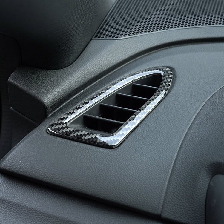 JDMuscle [22-26 WRX] P&S Series Carbon Fiber Dash AC Trim 2 PC | Black Carbon Fiber/ Red Carbon Fiber