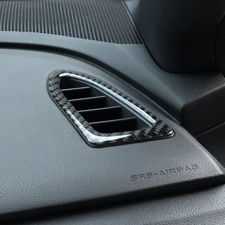 JDMuscle [22-26 WRX] P&S Series Carbon Fiber Dash AC Trim 2 PC | Black Carbon Fiber/ Red Carbon Fiber