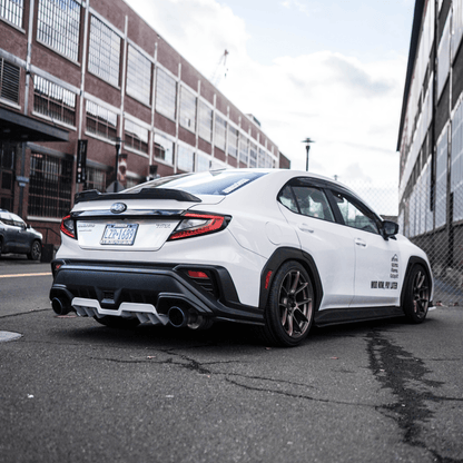 JDMuscle [22-26 WRX] Rear Diffuser V1 | Paint Matched / Gloss Black / Cherry Red
