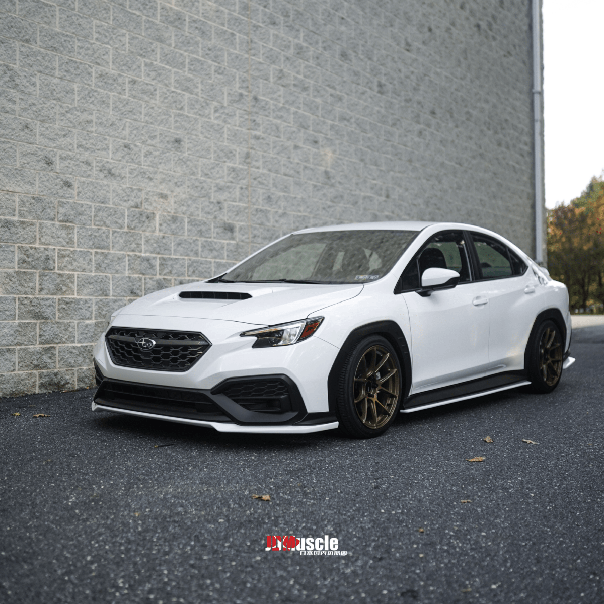 JDMuscle [22-26 WRX] Rear Spats - OE+ Style ABS / Paint Matched / Gloss Black