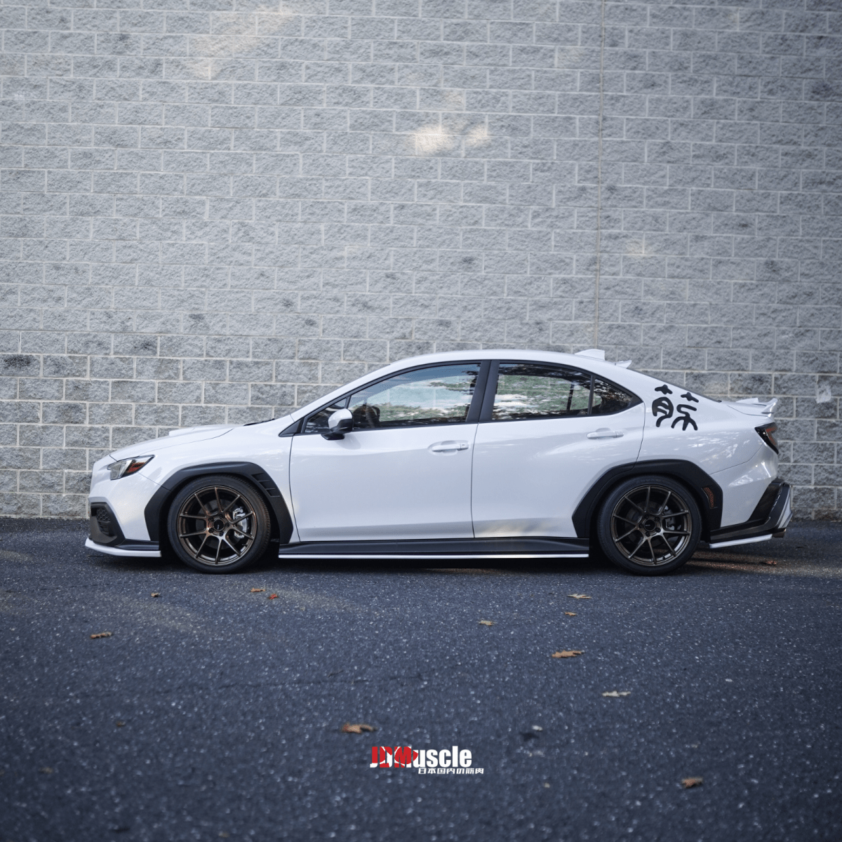 JDMuscle [22-26 WRX] Rear Spats - OE+ Style ABS / Paint Matched / Gloss Black