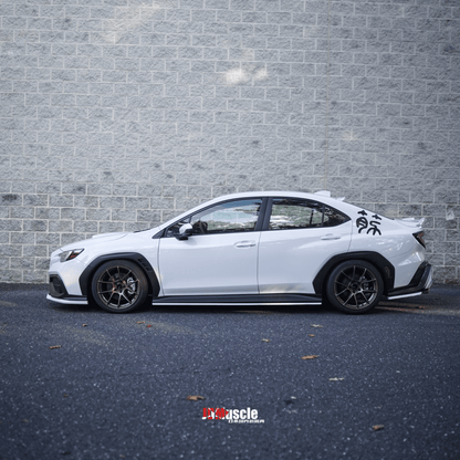 JDMuscle [22-26 WRX] Rear Spats - OE+ Style ABS / Paint Matched / Gloss Black