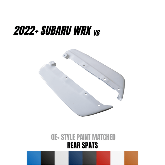 JDMuscle [22-26 WRX] Rear Spats - OE+ Style ABS / Paint Matched / Gloss Black