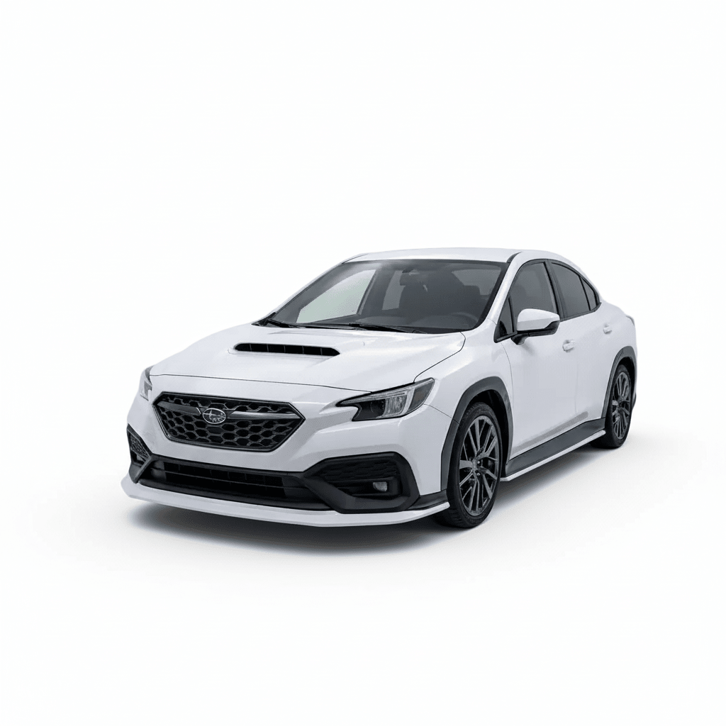 JDMuscle [22-26 WRX] Spec CS 3-Piece Front Lip Paint Matched / Gloss Black / RAW ABS