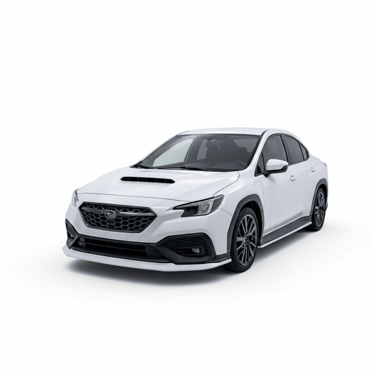 JDMuscle [22-26 WRX] Spec CS 3-Piece Front Lip Paint Matched / Gloss Black / RAW ABS