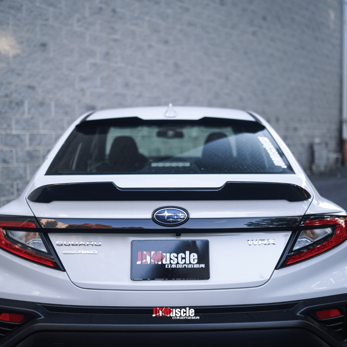 JDMuscle [22-26 WRX] STI Style Duck Bill Spoiler-Paint Matched/Gloss Black