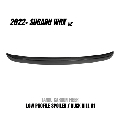 JDMuscle [22-26 WRX] Tanso Carbon Fiber Duck Bill V1