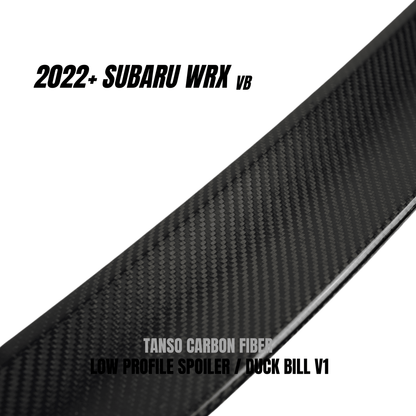 JDMuscle [22-26 WRX] Tanso Carbon Fiber Duck Bill V1