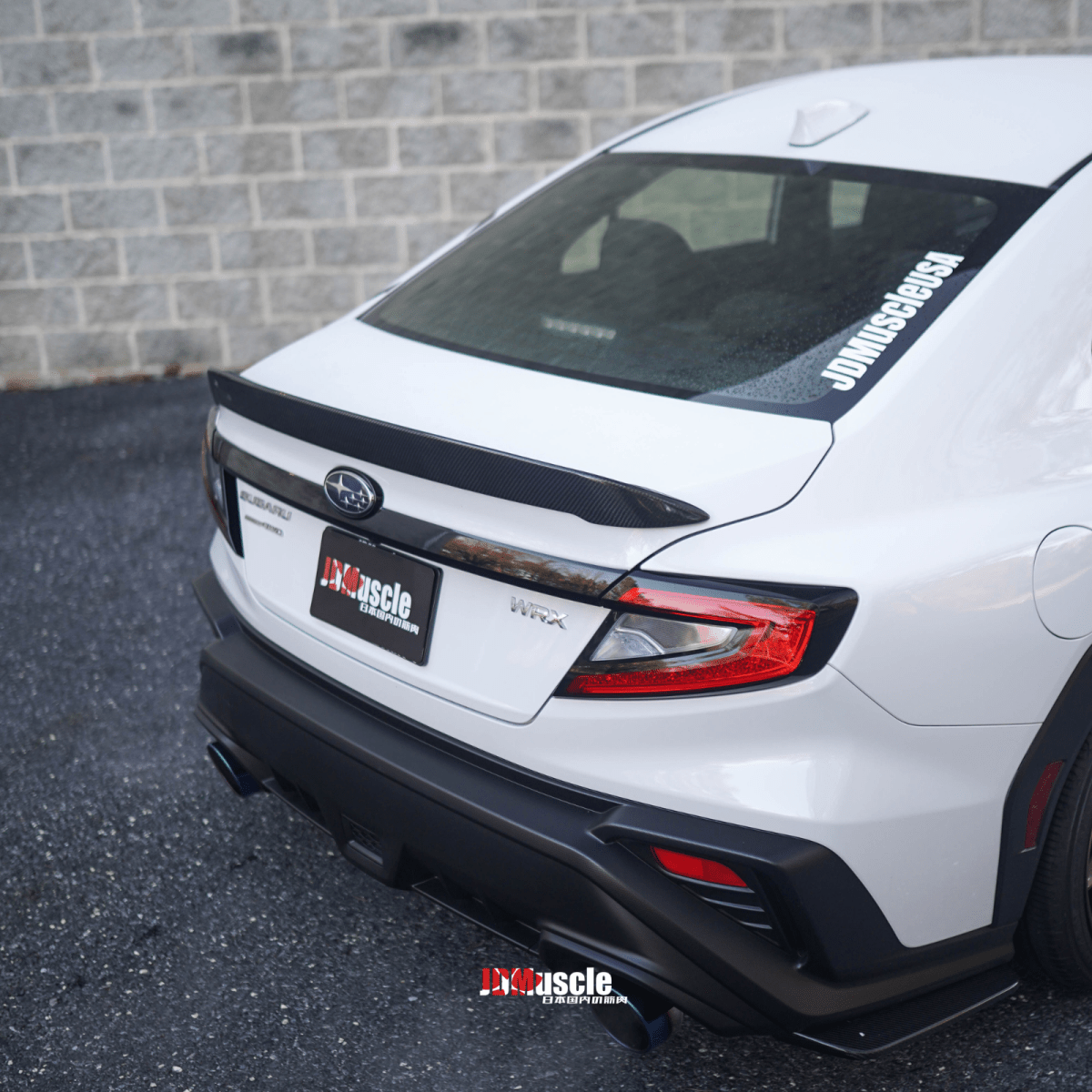 JDMuscle [22-26 WRX] Tanso Carbon Fiber Duck Bill V1