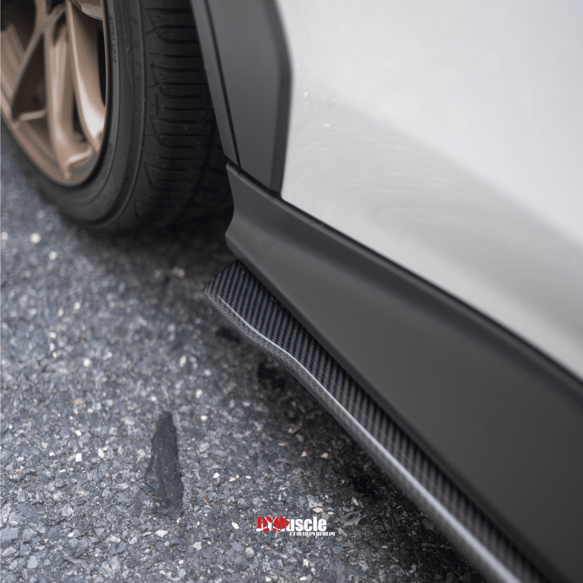 JDMuscle [22-26 WRX] Spec STI OE Style Carbon Fiber Side Skirts