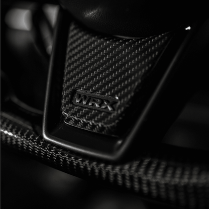 JDMuscle [22-26 WRX] Tanso Carbon Fiber Steering Wheel Lower Trim Cover