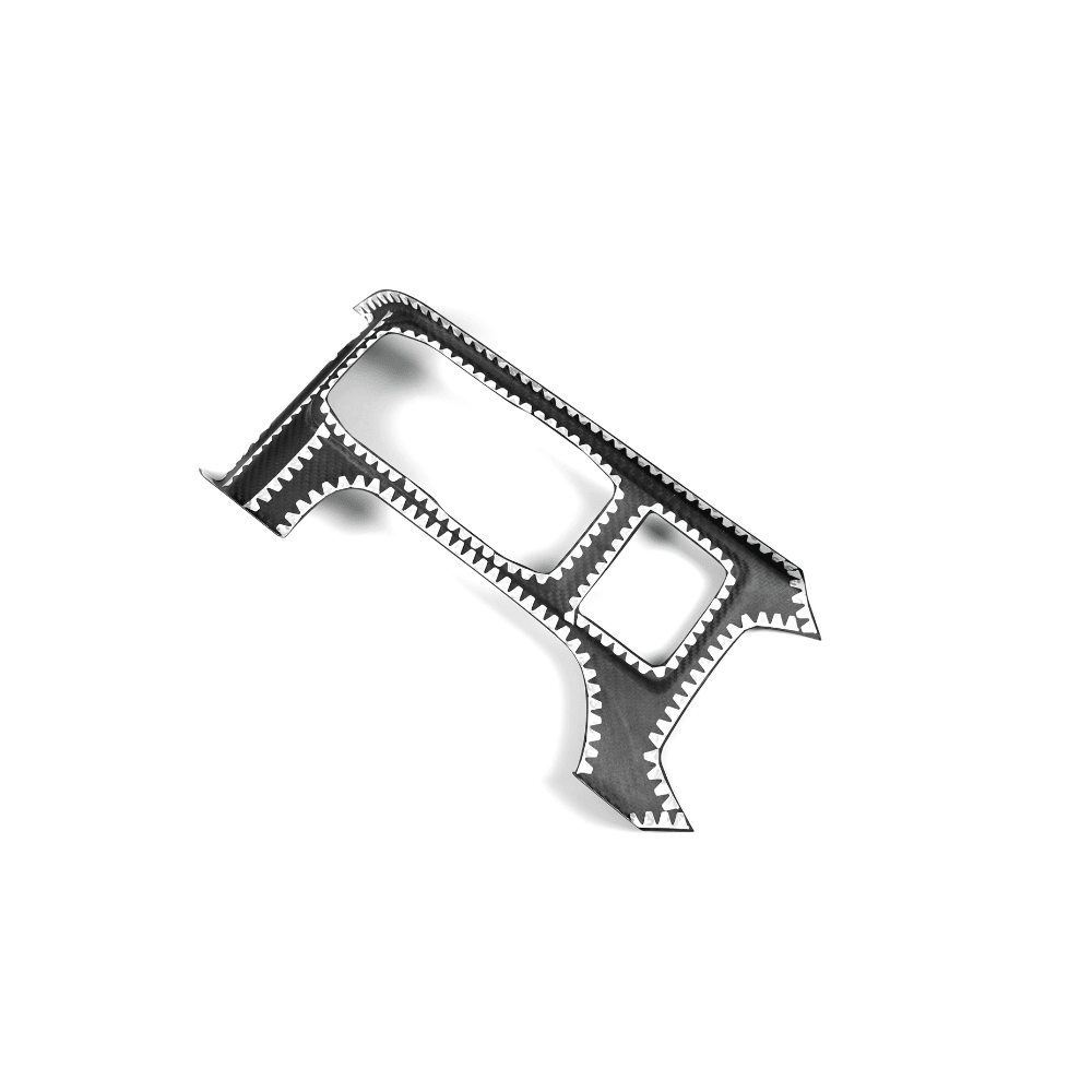 JDMuscle [22-26 WRX] Tanso Pre-preg Carbon Fiber Cup Holder Trim Cover