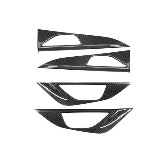JDMuscle [22-26 WRX] Tanso Pre-preg Carbon Fiber Door Panel Covers - 4 PC