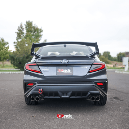 JDMuscle [22-26 WRX] VA STI Style 3-Piece Spoiler-Paint Matched/Gloss Black/ABS *Final Edition