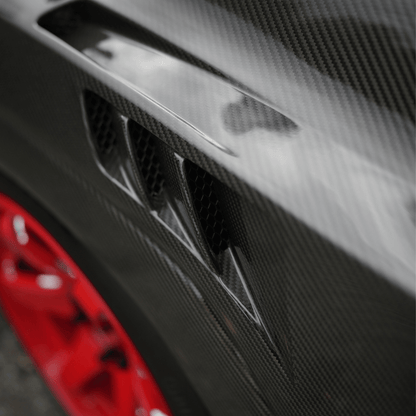 JDMuscle [22-26 WRX] Vented V2 Pre-preg Carbon Fiber Fenders