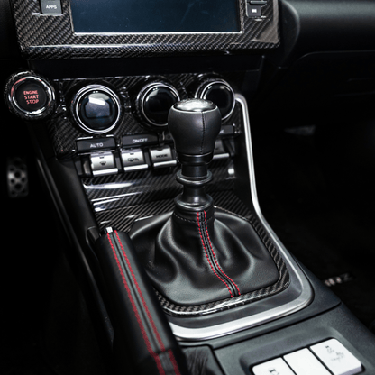 JDMuscle 22+ BRZ/GR86 MT Pre-preg Carbon Fiber Shifter Trim Cover w/ Gloss Finish