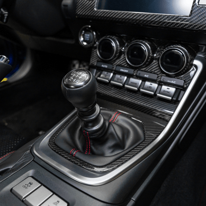 JDMuscle 22+ BRZ/GR86 MT Pre-preg Carbon Fiber Shifter Trim Cover w/ Gloss Finish