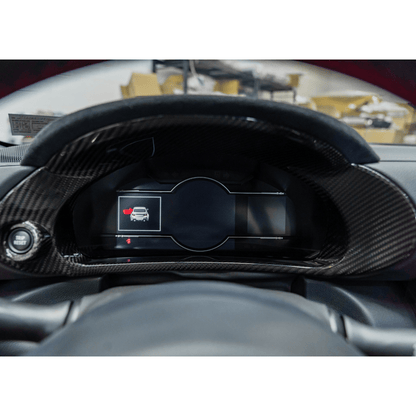 JDMuscle 22+ BRZ/GR86 Tanso Pre-preg Carbon Fiber Speedometer/ Cluster Cover w/ Gloss Finish