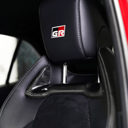 JDMuscle [23-26 Toyota GR Corolla] Carbon Fiber Front Seat Inserts (Front 2 PCS)