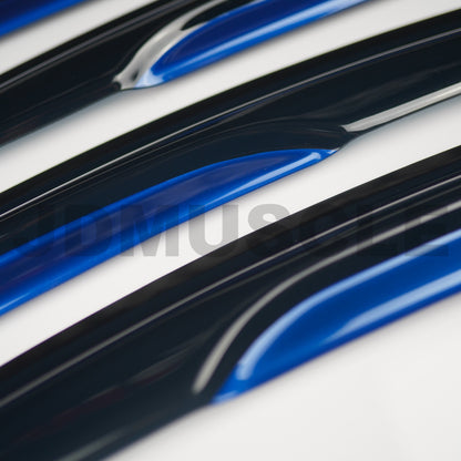 JDMuscle [15-21 WRX/STI] V2 Rain Guards / Window Visors w/ Color Accent