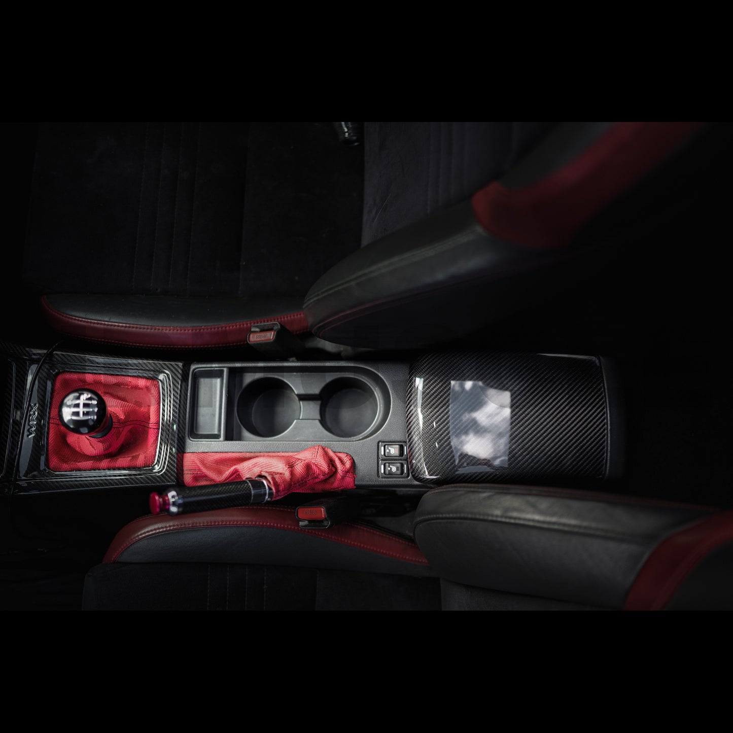 JDMuscle [15-21 WRX/STI] Carbon Fiber Arm Rest Full Replacement