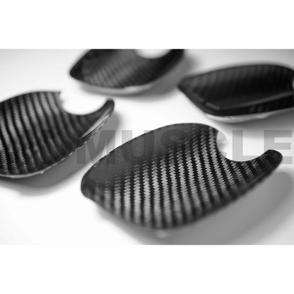 JDMuscle [15-21 WRX/STI] Tanso Carbon Fiber Door Bowl Trim Covers