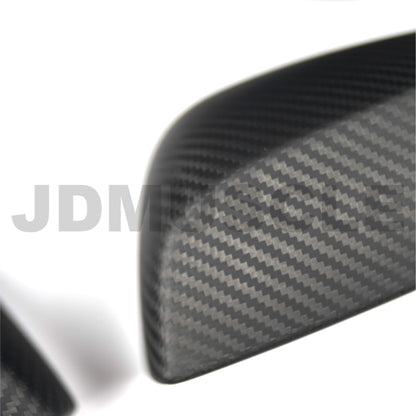 JDMuscle [15-21 WRX/STI] Tanso Dry Carbon Fiber Side Mirror w/Turn Signal Cut-Out | Gloss/Matte | Covers/Full Replacements