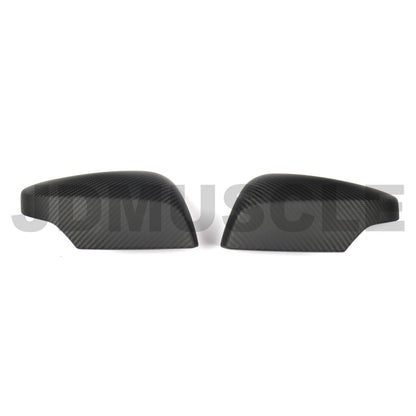 JDMuscle [15-21 WRX/STI] Tanso Dry Carbon Fiber Side Mirror w/Turn Signal Cut-Out | Gloss/Matte | Covers/Full Replacements