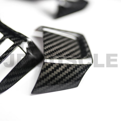 JDMuscle [15* WRX/STI MT] Tanso Carbon Fiber Steering Wheel Covers