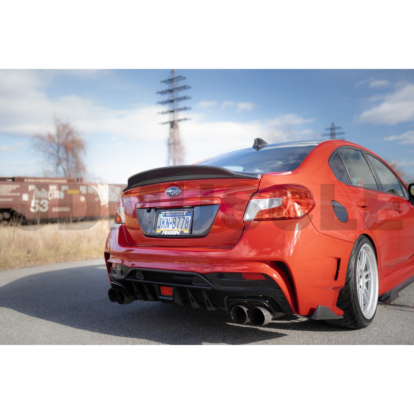JDMuscle [15-21 WRX/STI] Carbon Fiber Trunk Duck Bill V3