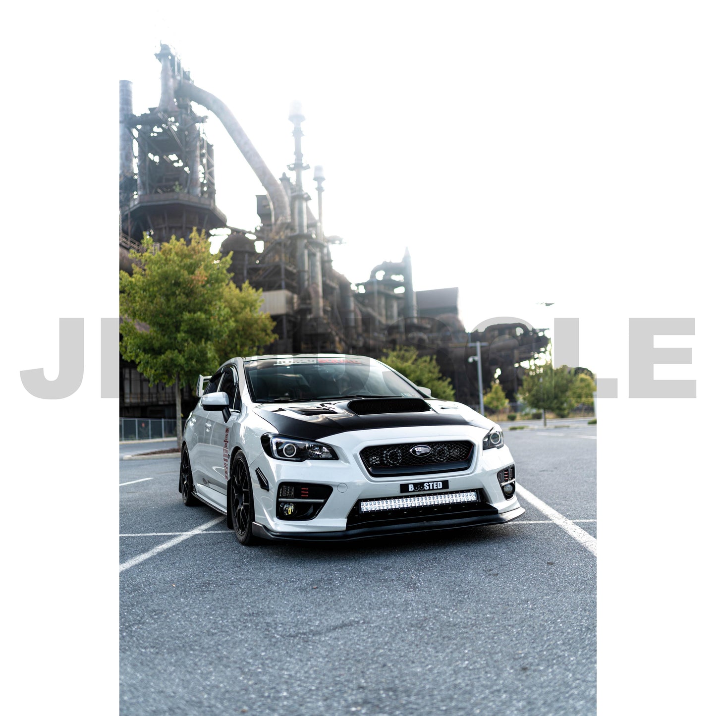 JDMuscle [15-21 WRX/STI] Tanso Carbon Fiber/Painted Canards V1