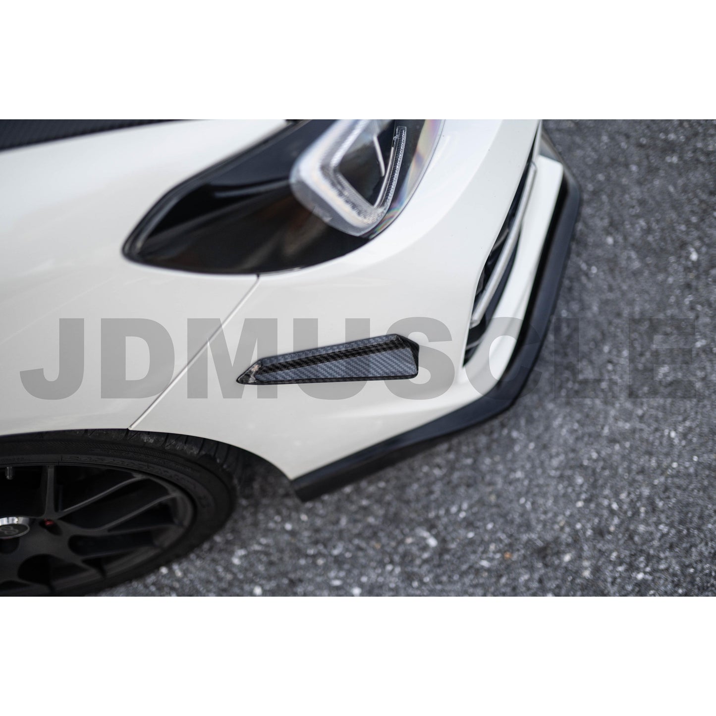 JDMuscle [15-21 WRX/STI] Tanso Carbon Fiber/Painted Canards V1