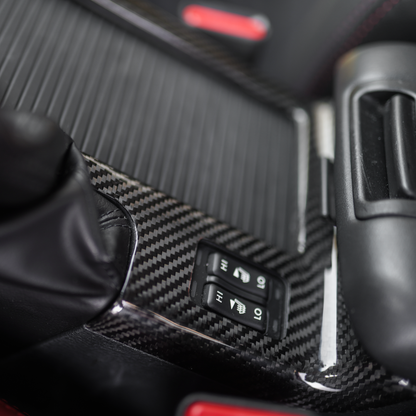 JDMuscle [15-21 STI] Tanso Dry Carbon Fiber Cup Holder Cover