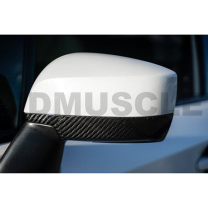 JDMuscle [15-21 WRX/STI] Tanso Dry Carbon Fiber Side Mirror Lower Trim Covers