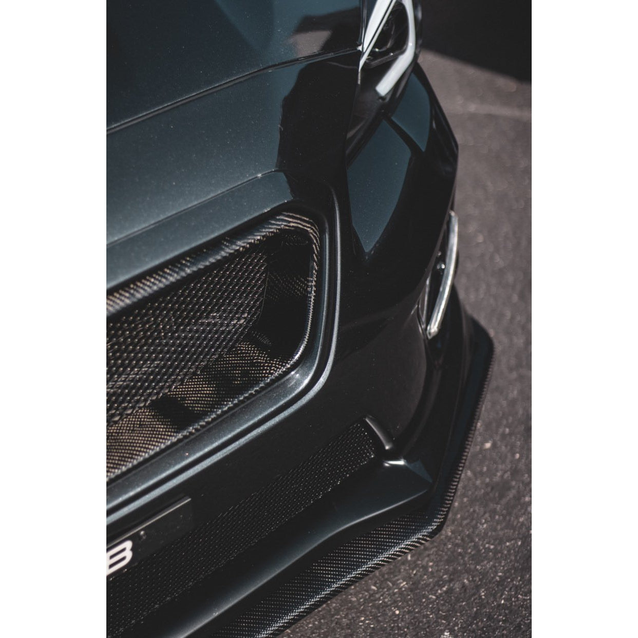 JDMuscle [15-17 WRX/STI] Tanso OE STYLE V1 FRONT CARBON FIBER LIP