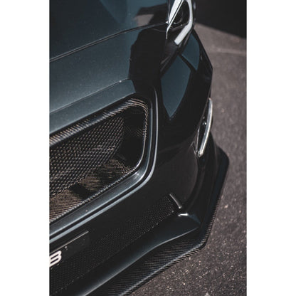 JDMuscle [15-17 WRX/STI] Tanso OE STYLE V1 FRONT CARBON FIBER LIP