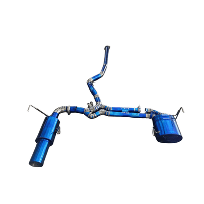 JDMuscle x RES [22-26 WRX] Valvetronic Single Exit Catback Exhaust | Stainless Steel or Titanium